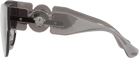 Versace VE 2234 10016G Grey Silver Plastic Cat-Eye Sunglasses Silver Mirror Lens in Saudi Arabia
