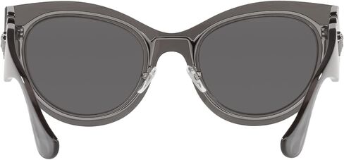 Versace VE 2234 10016G Grey Silver Plastic Cat-Eye Sunglasses Silver Mirror Lens in Saudi Arabia