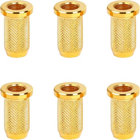 Banworks Guitar String Mounting Ferrules 4mm (5/32") String Through Body Ferrule for Electric Guitars Pack of 6 JT/CXK-03 Black in Kuwait