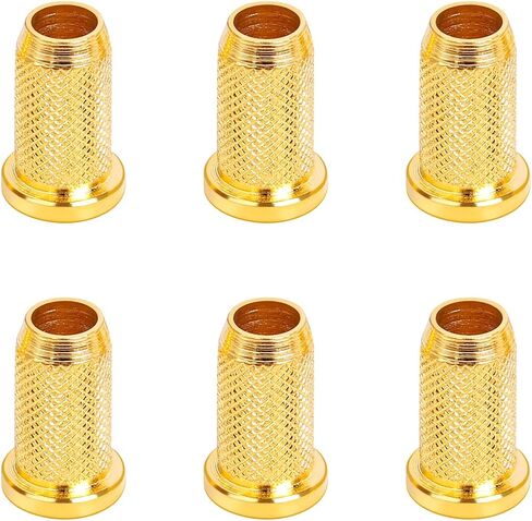 Banworks Guitar String Mounting Ferrules 4mm (5/32") String Through Body Ferrule for Electric Guitars Pack of 6 JT/CXK-03 Black in Kuwait
