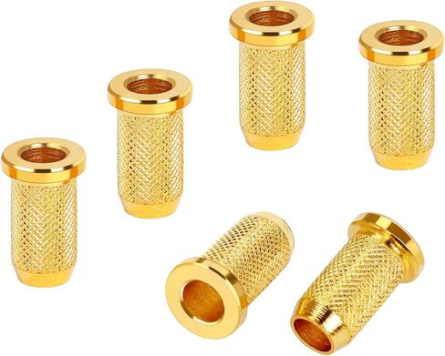 Banworks Guitar String Mounting Ferrules 4mm (5/32") String Through Body Ferrule for Electric Guitars Pack of 6 JT/CXK-03 Black in Kuwait