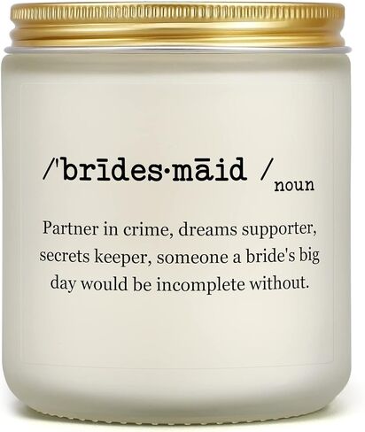 Maid of Honor Candle, Bridesmaid Candle Gifts, Maid of Honor Proposal Gifts, Maid of Honor Gift for Friends Sisters from Bride on Wedding Day, Lavender Scented Candles in Saudi Arabia