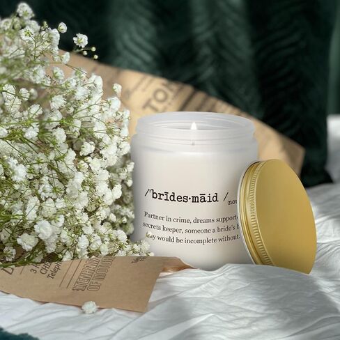 Maid of Honor Candle, Bridesmaid Candle Gifts, Maid of Honor Proposal Gifts, Maid of Honor Gift for Friends Sisters from Bride on Wedding Day, Lavender Scented Candles in Saudi Arabia