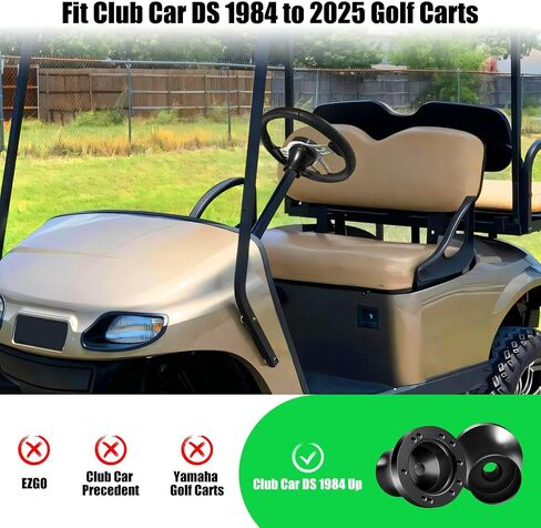 Club Car DS Golf Carting Wheel Adapter for Club Car DS 1984+ Carts Fits 5/6 Hole Golf Carting Wheel Wheel Premium Aluminium سهل التثبيت (أسود) in Saudi Arabia
