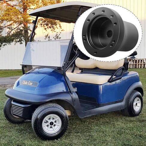 Club Car DS Golf Carting Wheel Adapter for Club Car DS 1984+ Carts Fits 5/6 Hole Golf Carting Wheel Wheel Premium Aluminium سهل التثبيت (أسود) in Saudi Arabia
