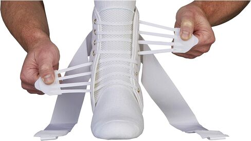 Med Spec 223602 ASO Speed Lacer Ankle Stabilizer, White, Small in Kuwait