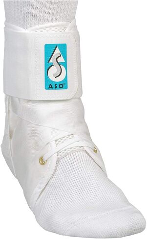 Med Spec 223602 ASO Speed Lacer Ankle Stabilizer, White, Small in Kuwait