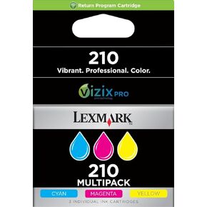 Lexmark #200C/M/Y Return Program Ink Cartridge Combo Pack (14L0268)