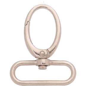 8pcs 1.5 Inches Swivel Eye Lobster Clasp Claw Trigger Bolt Snap Hook for Straps, Keychain - Silver in Saudi Arabia