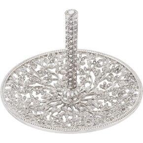 Olivia Riegel The Isadora Silver Crystal Ring Holder (r) -