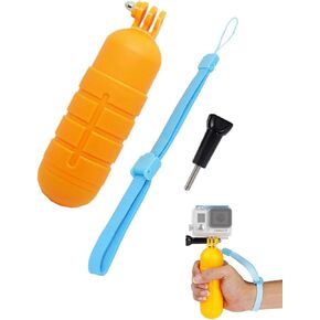 Floating Hand Grip, Waterproof Monopod Anti-Loss Handheld Floaty Pole Stick for Gopro Hero 12/11/10/9/8/7/6/5/4 and Other Action Cameras, Suitable for Surfing Diving Snorkeling