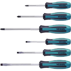 VESSEL MEGADORA Screwdriver Set 6pcs. 9006PB (Paper Box)