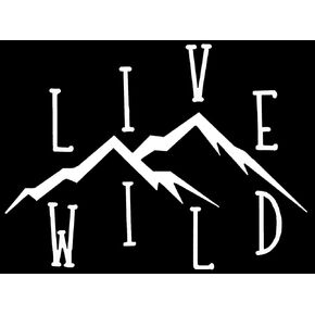 SS&Ds - Live Wild Wanderlust Vinyl Decal (White) Sticker 5.5 x 4 Inch for Cars, Trucks, Motorcycles, Boats & Laptops-SS&Ds -1157