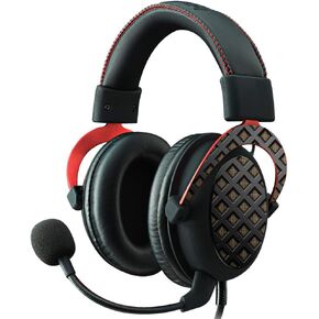 MightySkins Skin Compatible with Kingston HyperX Cloud II Gaming Headset - Black Wall | Protective, Durable, and Unique Vinyl Decal wrap Cover | Easy to Apply, Remove | Made in The USA
