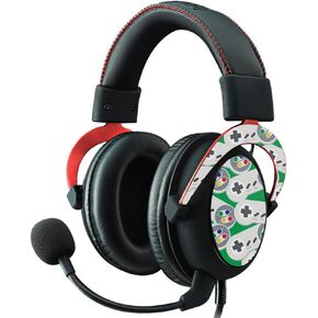 MightySkins Skin Compatible with Kingston HyperX Cloud II Gaming Headset - Retro Controllers 1 | Protective, Durable, and Unique Vinyl Decal wrap Cover | Easy to Apply, Remove | Made in The USA
