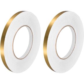 uxcell 2Pcs 0.2 Inchx164 Ft Foil Self Adhesive Tile Sticker Decoration Gap Sealing Tape Strip Waterproof Self-Adhesive Floor Crevice Line Sticker for Wall, Cabinet, Kitchen, Silver
