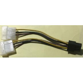 محول طاقة بطاقة فيديو موليكس مزدوج 4 سنون إلى 6 سنون PCI Express Graphics Card in Kuwait