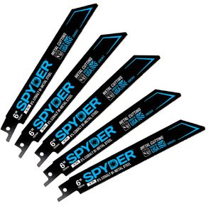 Spyder Bi-Metal 6-in 18 TPI Reciprocating Saw Blades - 5 Pack