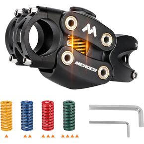 MEROCA Suspension Stem for Bikes, Shock-Absorbing Bicycle Handlebar Stem, Bike Stem Mountain Bike Stem Short Handlebar Stem for Road Bikes, MTB, BMW, Gravel Bikes, Ebike