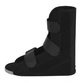 Post Op Shoe Fracture Rehabilitation Anti-Spin Shoe Ankle Fixation Orthosis Adjustable Breathable Calf Protector Preventing Ankle Secondary Sprains (L)