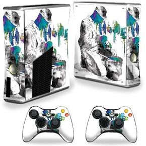 MightySkins Skin Compatible with Xbox 360 S Console - Dedication | Protective, Durable, and Unique Vinyl Decal wrap Cover | Easy to Apply, Remove, and Change Styles | Made in The USA