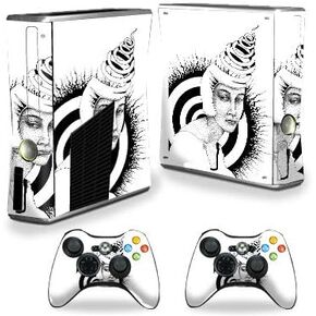 MightySkins Skin Compatible with Xbox 360 S Console - Twisted Mind | Protective, Durable, and Unique Vinyl Decal wrap Cover | Easy to Apply, Remove, and Change Styles | Made in The USA