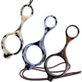 3 Pairs Necklace Reading Glasses Pendant Portable Magnifying Glass Handheld Readers for Women