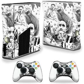 MightySkins Skin Compatible with Xbox 360 S Console - Disoriented | Protective, Durable, and Unique Vinyl Decal wrap Cover | Easy to Apply, Remove, and Change Styles | Made in The USA