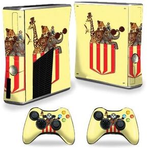 MightySkins Skin Compatible with Xbox 360 S Console - Pocket Circus | Protective, Durable, and Unique Vinyl Decal wrap Cover | Easy to Apply, Remove, and Change Styles | Made in The USA