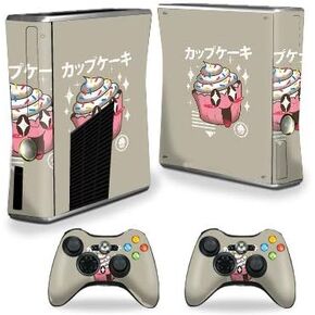 MightySkins Skin Compatible with Xbox 360 S Console - Cupcake Kawaii | Protective, Durable, and Unique Vinyl Decal wrap Cover | Easy to Apply, Remove, and Change Styles | Made in The USA
