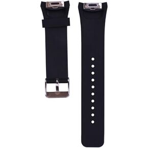 ECSEM Large Silicone Replacement Wristbands Compatible with Samsung Gear S2 SM-R720 SM-R730 Smartwatch - Gear S2 Band/Strap - Black