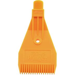 Flat Nozzle E-outstanding Orange 1/4 inch Male Thread ABS Single Hole Air Blow Off Flat Jet Nozzle for Blow Wind Cooling Drying Machine Accessory Air Spray Nozzle
