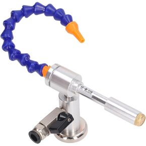 Cold Air Dry Cooling Gun, 7 Bar 520Btu Vortex Cold Air Gun with Flexible Tube, Aluminum Alloy Dry Cooling Airflow Machine for Milling Drill, Welding (08 Miniature + Magnetic Base)