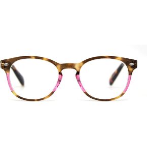 SA106 Trendy Hipster Keyhole Horn Rim Colorful Reading Glasses