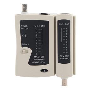 Network Cable Tester Network Phone Wire Test Tool Ethernet Tester Coax Tester Circuit Tracer Detector for RJ45 RJ11 BNC PING POE Identifier Telephone Wire