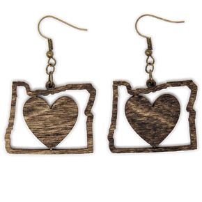Oregon Love Dangle Earrings