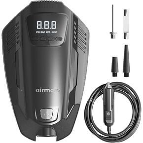 MX100 Tire Inflator Portable Air Compressor - Air Pump for Car Tires - 12V DC Air Compressor for Car, Motorcycle, Bicycle - Portable Tire Inflator with Auto-Shutoff and LED Light