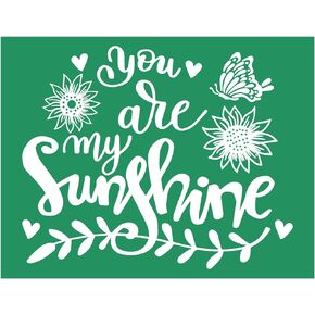 6PCS BEE Kind Silkscreen Stencil,Sunshine Reusable Self-Adhesive Silk Screen Stencils,Butterflies Mesh Stencils Printing for Painting on Wood/Fabric/Card,Home Decor,Chalk Paste Art 8.5X 11 in