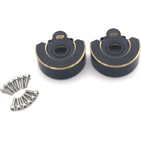 غطاء محرك البوابة الخارجي ثقيل الوزن من النحاس ATOPRC 93 جم لـ Traxxas trx4/trx6 1:10 x2pcs (ذهبي)