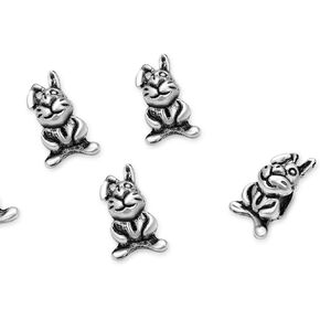 20pcs Butterfly Symbol of Transformation Large Hole Loose Beads (Hole Size 4.5mm) Antique Silver Metal Spacer for Earrings Bracelet Necklace Anklet Jewelry Making MEC-A3