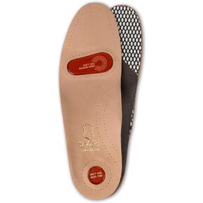 Full-Length Orthotic Shoe Insoles Inserts Tacco Gel-Deluxe | Ecologically Tanned Leather | Arch Support Footbed with Bunion and Heel Gel Pads | Made in Germany (45 EUR/US M12)
