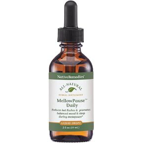 NativeRemedies MellowPause - Natural Homeopathic Formula Helps Reduce Hot Flashes, Mood Swings, Sleeplessness and Night Sweats