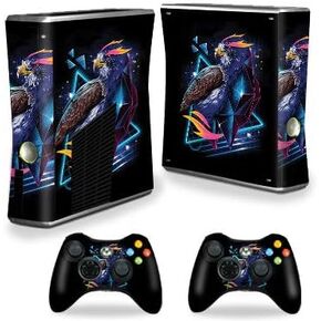 MightySkins Skin Compatible with Xbox 360 S Console - Heroic Hawk | Protective, Durable, and Unique Vinyl Decal wrap Cover | Easy to Apply, Remove, and Change Styles | Made in The USA
