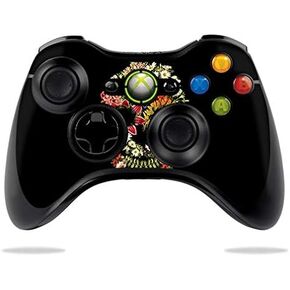 MightySkins Skin Compatible with Microsoft Xbox 360 Controller - Floral Skull | Protective, Durable, and Unique Vinyl Decal wrap Cover | Easy to Apply, Remove, and Change Styles | Made in The USA