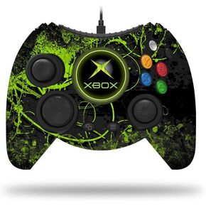 MightySkins Skin Compatible with Microsoft Xbox One Hyperkin Duke Controller - Green Distortion | Protective, Durable, and Unique Vinyl Decal wrap Cover | Easy to Apply and Remove | Made in The USA