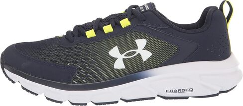 Under Armour Men's Charged Assert 9, (404) Midnight Navy/Yellow Ray/White, 12 in Saudi Arabia