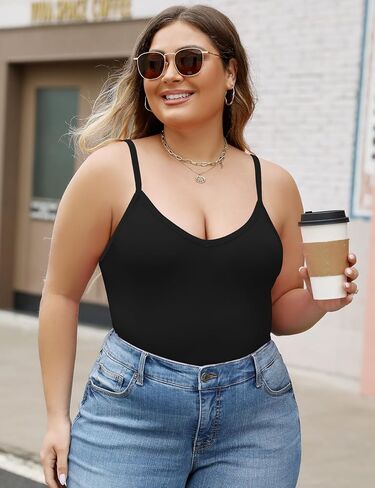 Micoson Womens Backless Tank Tops with Adjustable Spaghetti Strap V Neck Modal Camisole for Women for Under Clothes in Saudi Arabia