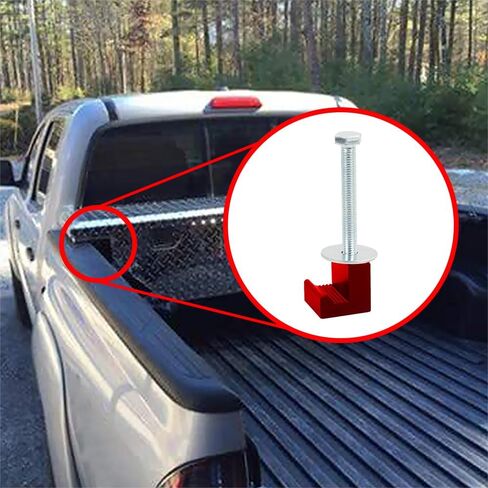 4 قطع من صندوق أدوات الشاحنة، خطافات J، مجموعة تركيب صندوق أدوات الالتقاط، مشابك تثبيت صندوق أدوات كروس J، مجموعة تركيب صندوق أدوات الشاحنة العالمية مناسبة لشاحنة الالتقاط (أسود) in Kuwait