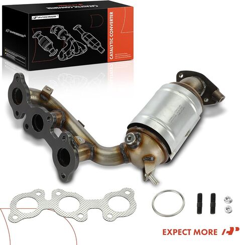 مجموعة المحول الحفاز لمشعب العادم الخلفي الممتاز A-Premium متوافقة مباشرة مع Toyota Sienna 2004 2005 2006 2007، 3.5L، FWD، متوافق مع EPA، استبدال # 1714020030 in Kuwait