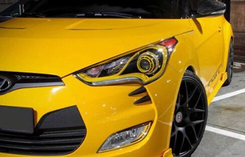 مجموعة قوالب شعار المصباح الأمامي المتسلسل لشعار مخلب الشيطان 4 قطع (يناسب: Hyundai Veloster + Veloster Turbo) in Saudi Arabia